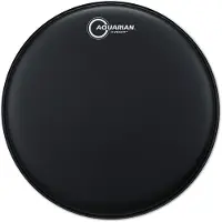 Aquarian Hi-Velocity Black Texture Coated Power Dot 14" Drum Head
