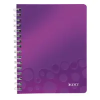 Leitz Notesbog, Esselte WOW, linjeret, A5, 80 ark, lilla