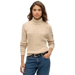 Superdry W6110614a Striktrøje Med Høj Hals-3