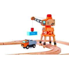 Hape Stor Kran Med Lastbil-5